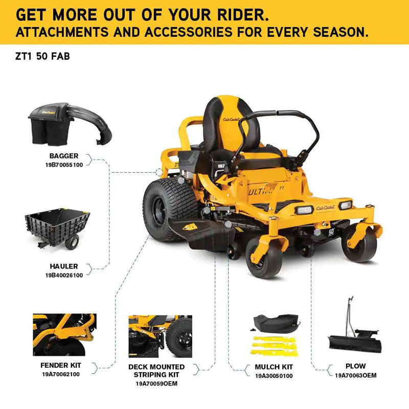 Cub Cadet Ultima ZT1 (50″) 23hp Kawasaki Zero Turn Mower