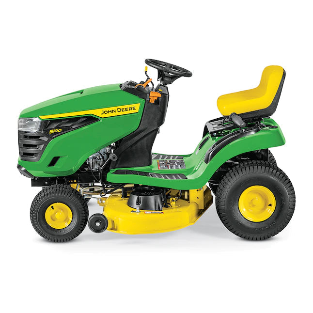 John Deere  S100 17.5-HP Side By Side Hydrostatic 42-in Riding Lawn Mower Mulching Capable