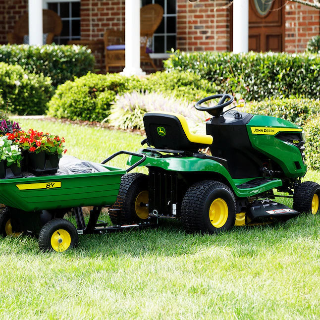 John Deere  S100 17.5-HP Side By Side Hydrostatic 42-in Riding Lawn Mower Mulching Capable