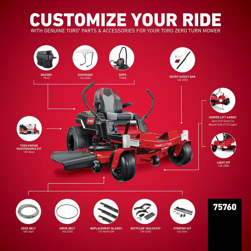 Timecutter 60 In. 24HP Kohler V-Twin, Iron Forged Deck Zero Turn Riding Mower with Smart Speed